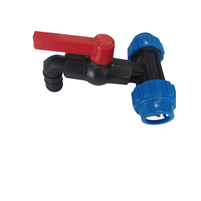 Trójnik złącze S60x6x32mm do kontenera IBC Mauzer z kranem 1 cal